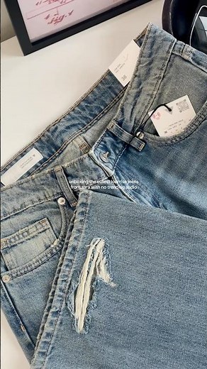 unboxing the cutest low rise wide leg jeans from zara 🪽 ‪@zara‬ #lowrisejeans #fashion #outfitideas