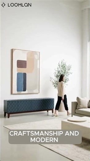 Blue Diamond Wood Sideboard | Loomlan