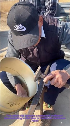 Traditional Antimony Pot Repair: Crimping the Rim for Base Replacement