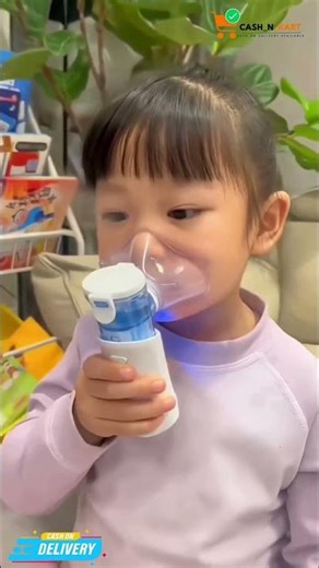 Portable Nebulizer Machine for Kids & Adults | Silent Inhaler for Asthma, Cold & Cough Relief