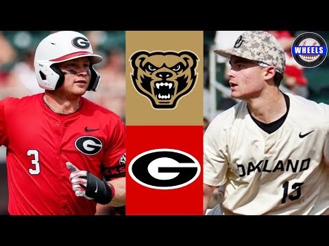Oakland vs #11 Georgia | Game 3 | 2026 College Baseball Highlights