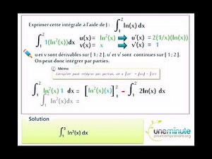 Intégration Par Parties - Une Minute Pour Comprendre - TS - 7