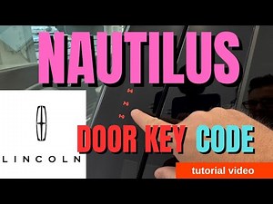 How to Find Your Lincoln Nautilus Door Key Code (2024–2026 Models) — Free & Easy Tutorial