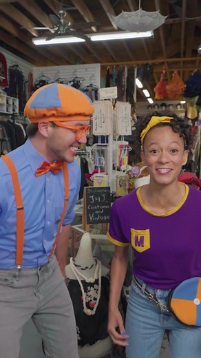 Celebrate spooky season with an all new Halloween episode TOMORROW! 🎃👻 Come along as Blippi and Meekah explore all the awesome costumes at Junk for Joy in Burbank, California! | Blippi