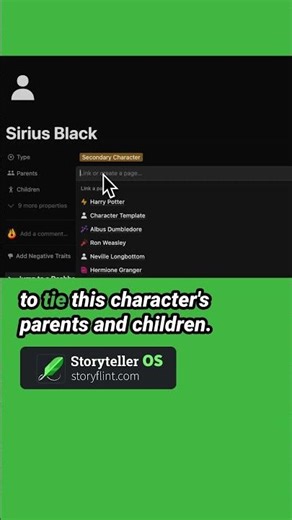 Start building your story's family tree in Notion #notion #notiontemplates #writingtips