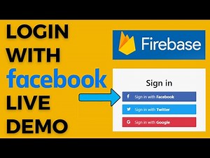 Firebase Facebook login for website | Login with Facebook live demo by using Firebase Authentication