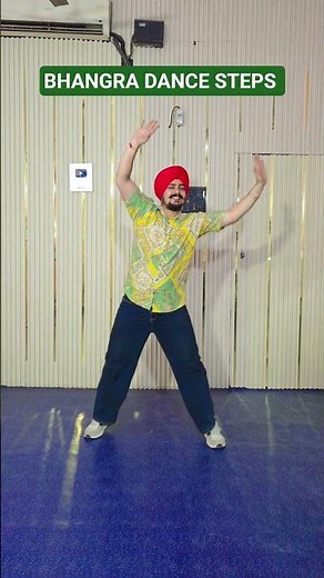 Easy Bhangra Dance Steps 😊 #dance #trand #danceroutine #bhangra #gidhasteps #dholdance #baratidance