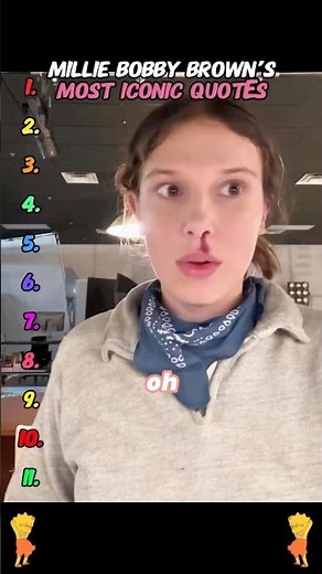 Millie Bobby Brown’s Most Iconic Quotes #StrangerThings5 #MillieBobbyBrown #NoahSchnapp #funny