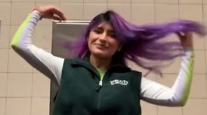 I push the dress code at work – I wear my grocery store uniform as a crop top