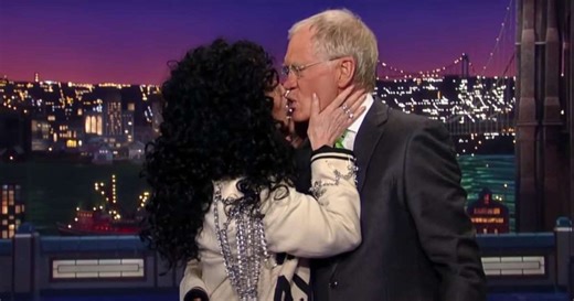 Cher once kissed David Letterman in a wild TV moment years after calling him an 'a—hole': "I would..."
