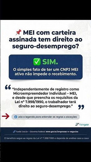 MEI que também é CLT tem direito ao Seguro Desemprego se preencher os Requisitos