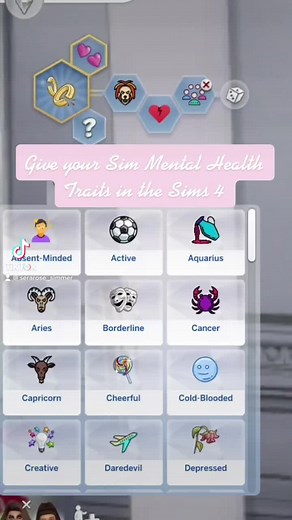 Exploring Mental Health Traits in The Sims 4