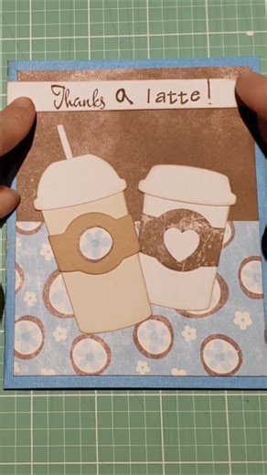 Creating 3 cards with ONE coffee die cut ☕#cards #handmade #creative