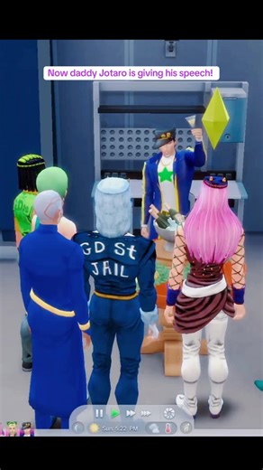 Stand User Rachel💚 | Jojo’s Bizarre Adventure In The Sims, Prison Wedding🩷 featuring Jolyne, Anasui, Weather Report, Jotaro, Ermes, FF & Pucci! #thesims4... | Instagram