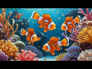 Five Little Clownfish Swim Swim Swim | Underwater Animal Song for Kids