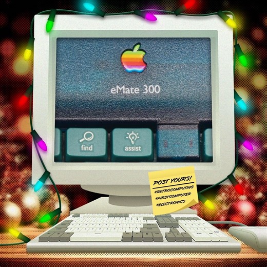 Day 6: Retrocomputing Advent Calendar –  Apple Newton eMate 300 #retrocomputing #firstcomputer #electronics