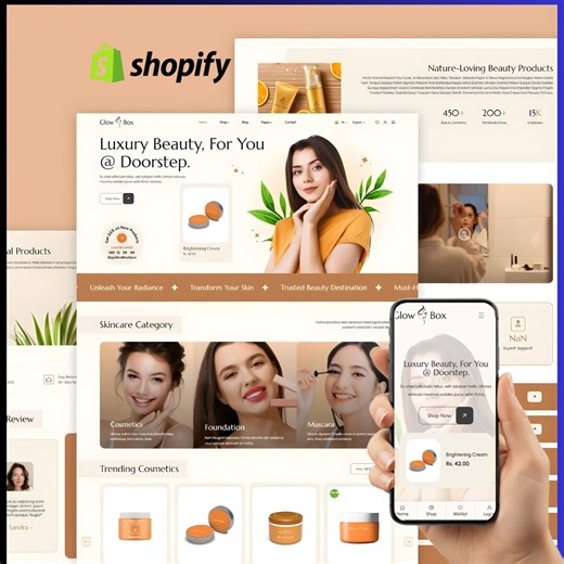 Shopify Template Cosmetics Theme – Beauty & Skincare Store Template - Etsy Canada
