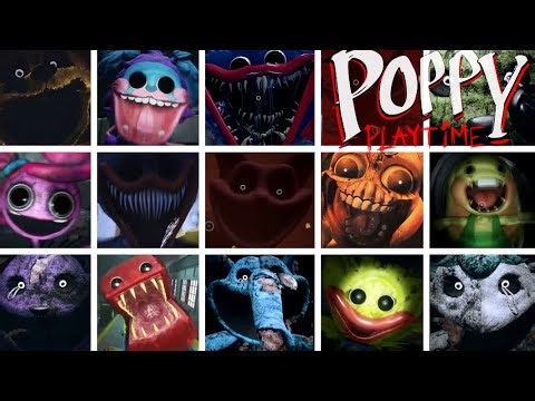 Poppy Playtime Chapter 1 2 & 3 - ALL JUMPSCARES