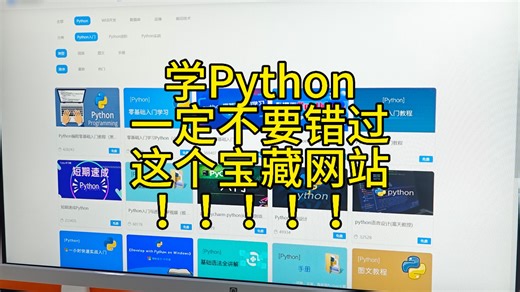 学Python一定不要错过这个宝藏网站！