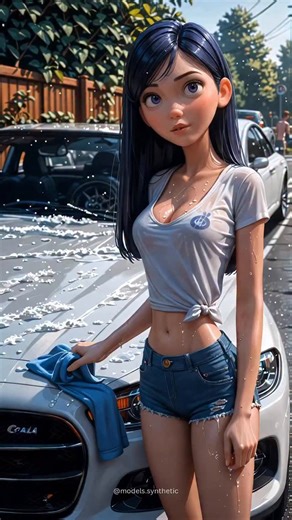 Synthetic Models™️ on Instagram: "Did you know Violet almost rewrote her entire image in one afternoon at UCLA? She went to UCLA hoping to join a sorority and was told she had to volunteer at their car wash fundraiser to prove she could commit. What she expected to be awkward turned into instant popularity. Lines formed for her lane, people asked for selfies, donations doubled, and suddenly the whole event felt like it revolved around her. That is when the drama started. Other girls whispered, r