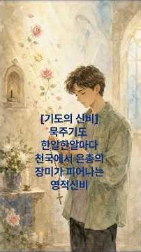 "기도의 신비" 묵주 기도 한알한알마다 천국에서 은총의 장미가 피어나는 영적 신비