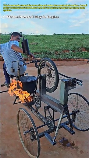 Riding a Steam-Powered Bike : How This DIY Boiler Engine Actually Works