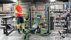 SAM'S REVIEW: ATX® Adjustable Bench Press | ATX-OBM-650-II A four in one bench press station in an exceptionally compact footprint! | Sam's Fitness