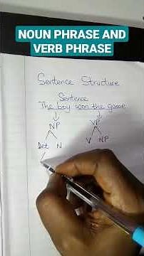 Noun phrase and Verb Phrase#grammar #shorts #phrases