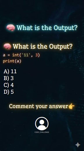Python quiz Challenge! 🐍✨Can you solve this in 10 seconds? ⏱️ #python #programming #pandas