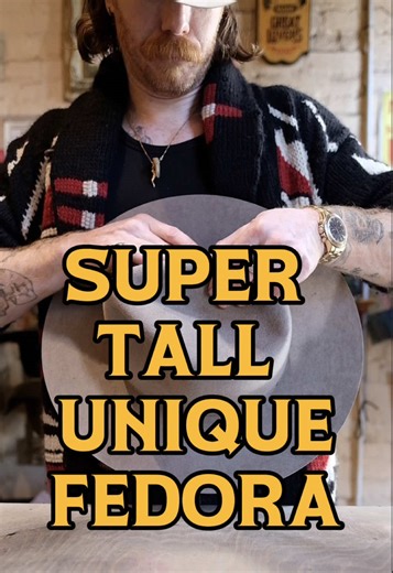 Unique Tall Fedora Hat Design for Outdoor Adventures