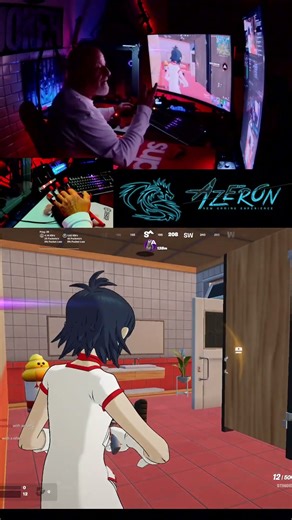 CAMPER IN BATHROOM STALL #fortnite #azeron #gaming #shortvideo #viral