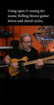 Roiling Stones Keith Richards guitar tuning