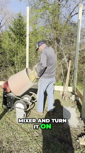 Easy Concrete Mixing Trick with This Mixer! #shorts