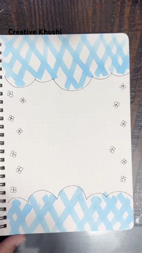 Make simple,easy & beautiful border | aesthetic front page border | border for project file #border