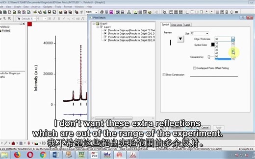 20- 研究生使用Origin绘制FullProf Rietveld 精修谱图-（XRD）
