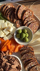 Cranberry Pecan Crackers are the perfect make ahead holiday recipe. You can bake the loaves now and freeze until a day or two before you host guests! | Crowded Kitchen