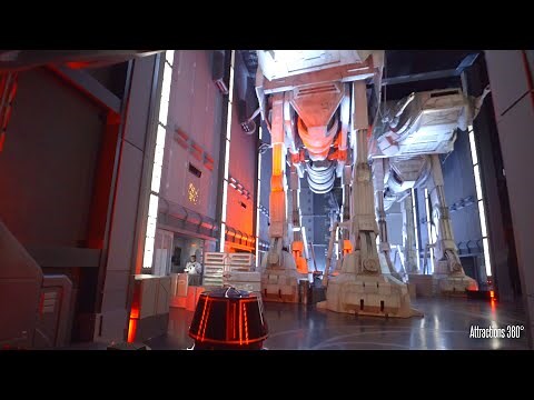 [4K] Star Wars Ride: Rise of the Resistance Ride (2 Different Tracks POV) - Disney Parks Ride