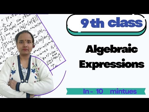 Math algebraic expressions| class 9th| polynomial| Easy study