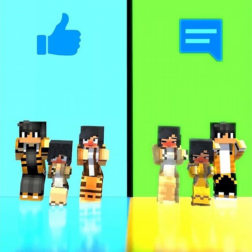 🐯Tiger Apmhua & Tiger Aaron Family VS 🦁 Lion Aphmau & Lion Aaron Family | What Is Your Pet? #aphmau