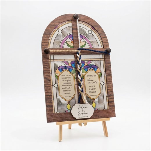 Custom Braid Cord Cross: Wedding Unity Ceremony Sign - Etsy