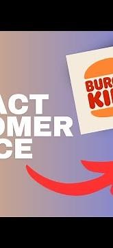 How to contact the customer service in the Burger King app?