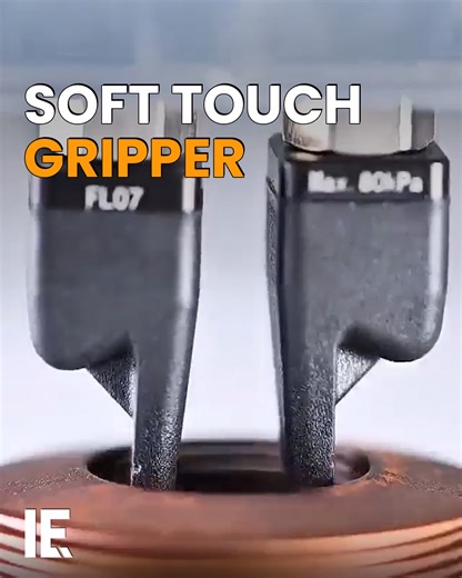 44K views · 195 reactions | This soft touch gripper is a gripping tool that brings exceptional delicacy to gripping and lifting even the most difficult of objects. It's more precise than human beings, and less damaging than traditional robots. That means it can cut down on damage and breakages throughout the manufacturing and packaging world. | Interesting Engineering | Facebook