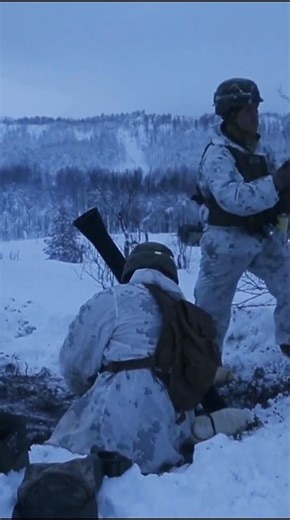 Mortar Operational Training in Snowy Areas #shorts #military