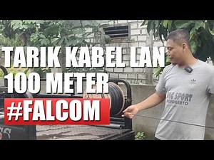 Eksperimen TES Tarik Kabel LAN 100 Meter Untuk Memperluas Jaringan Internet Rumah / RT RW NET