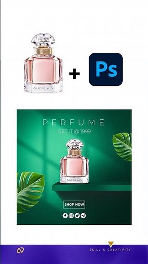 Create Stunning Perfume Ad in Photoshop 💥 | Watch Full Tutorial 👇
