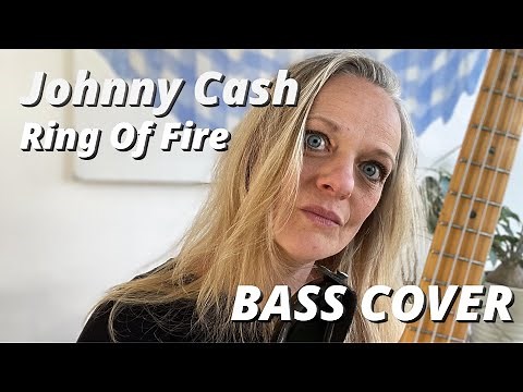 JOHNNY CASH - Ring of Fire BASS COVER WITH TAB & SCORE