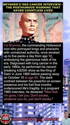 Brynner's 1985 Cancer Interview – The Posthumous Warning That Saved Countless Lives