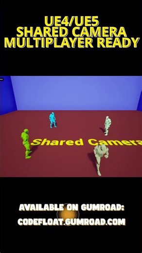 Shared Camera system UE4/UE5 #unrealengine5 #multiplayer #friends #gamedev #indiedev #camera #coop