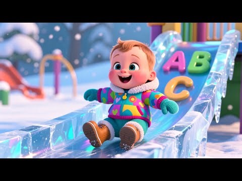 Baby Playtime Ice Slide ❄️🎶 Fun Playtime Song for Kids | Slide and Learn with Baby