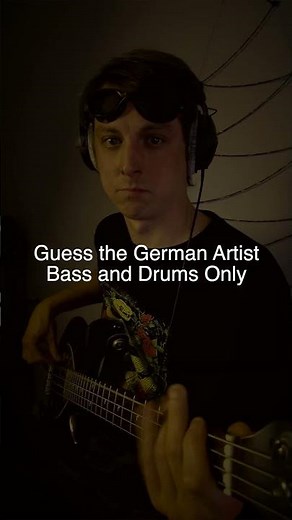 Quick Music Quiz: Guess the German Artist Bass and Drums Only #guessthesong #basscover #bassplayer